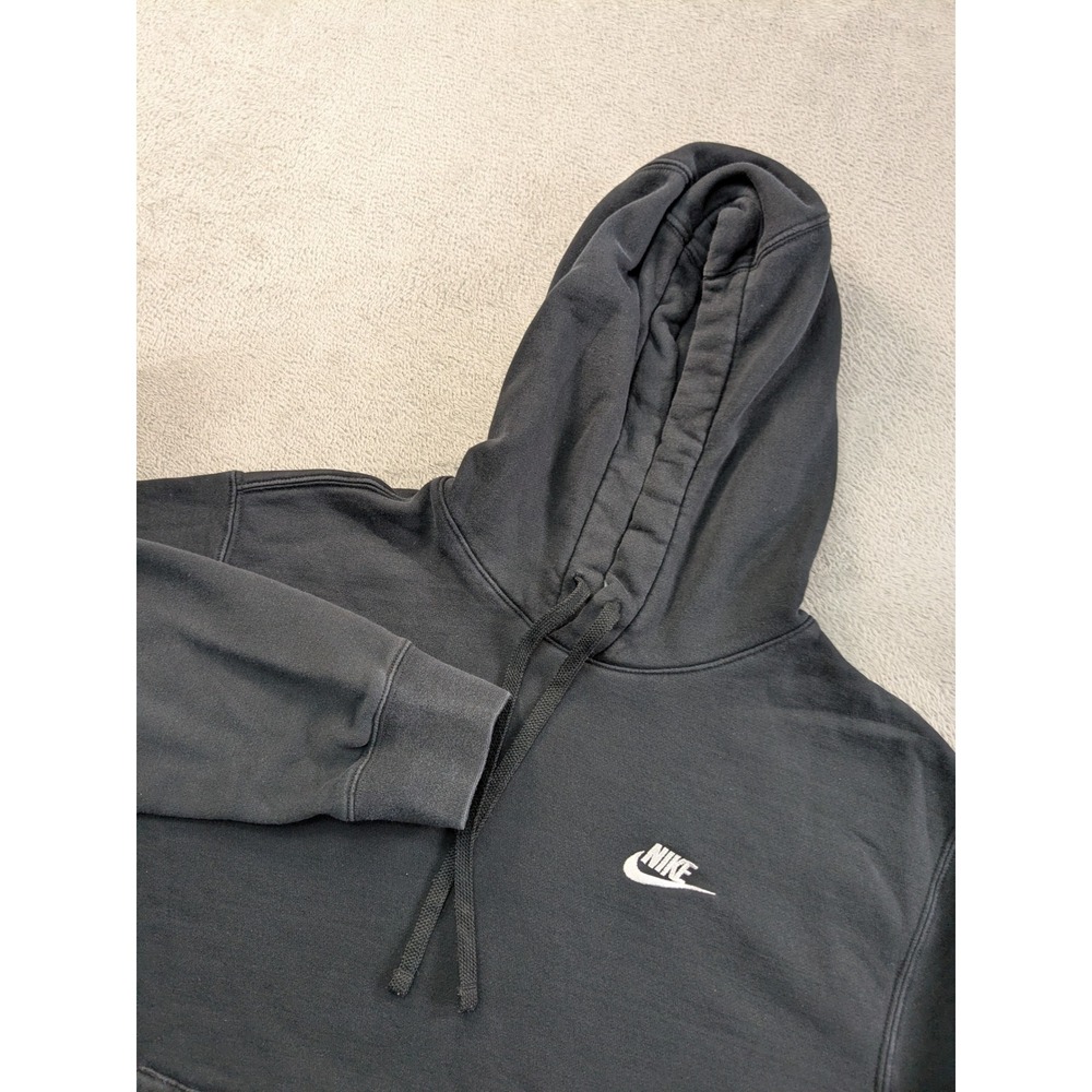Nike Sportswear Club Fleece Hoodie Mens Medium Black Pullover BV2654-010